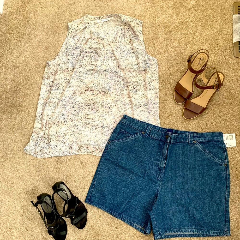 Denim shorts brand new with tags!